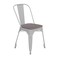 Flash Furniture White Metal Stack Chair with Gray Poly Resin Seat CH-31230-WH-PL1G-GG - alternate 5
